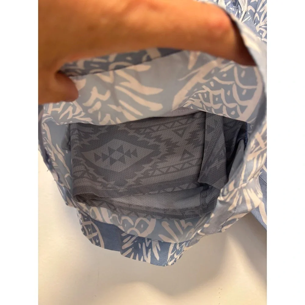 Chubbies Mens Blue Pineapple Print Swim Trunks 5.5 Inseam Size Large